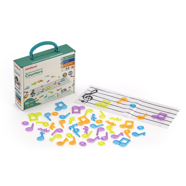 Miniland Educational Translucent Musical Counters 97901